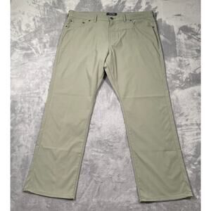 Bluffworks Ascender Pants Mens 40 Tan Stretch Travel Performance Casual Classic